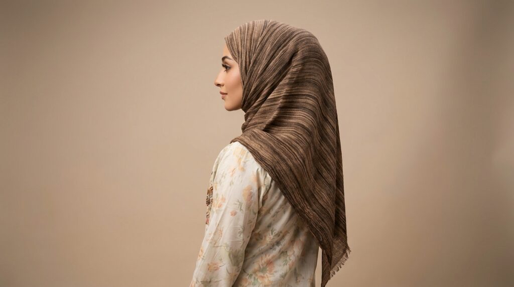 Hazelnut Brown - Lunara Cotton Shawl