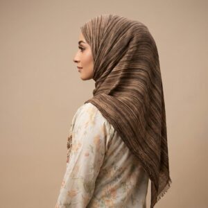 Hazelnut Brown - Lunara Cotton Shawl